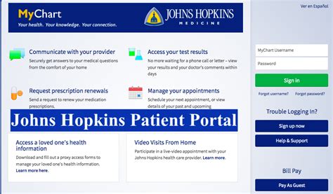 Once the user has entered their Login credentials, they will be able to access their account. . Johns hopkins portal sign in